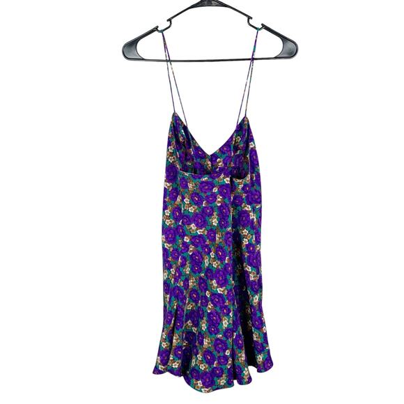 Vintage Jo Intimates Teddy Romper Purple Floral One Piece Cami Shorts Women's S - Picture 5 of 9